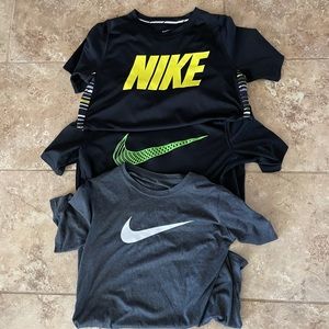 Boys Dri Fit tees (3)